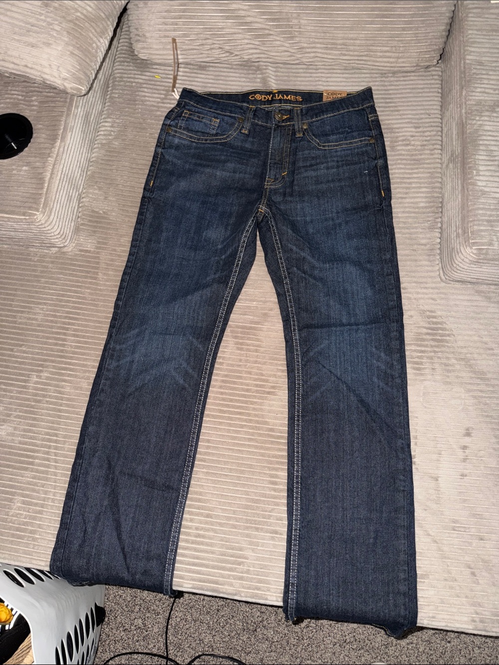 COOGI Men's Dark Blue Bootcut Jeans